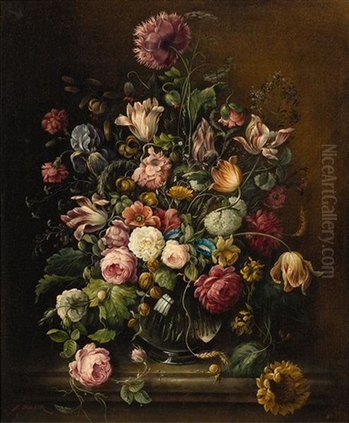A Floral Still-life In A Vase - view 1