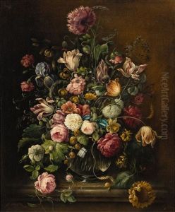A Floral Still-life In A Vase