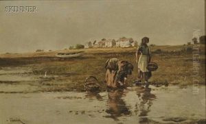 Oyster Gatherers by Josef (Oskar Becker) Osbeck