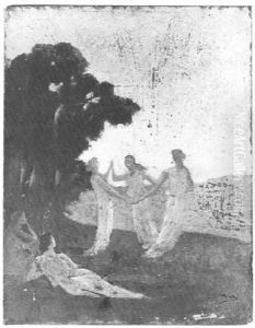 Groupe De Jeunes Femmes by Alphonse Osbert