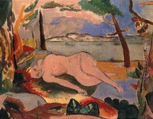 Reclining Nude by Frank Osborn