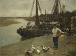 When The Boats Come In by Walter Frederick Osborne