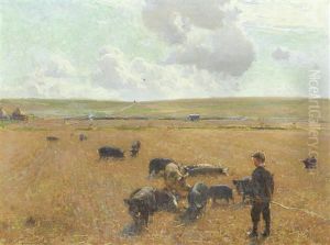 Joe The Swineherd by Walter Frederick Osborne