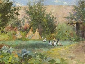 A Corner Of The Farmyard by Walter Frederick Osborne
