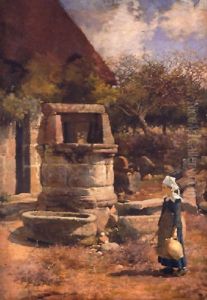 The Farmyard, Kerulec, Near Le Poldu by Walter Frederick Osborne