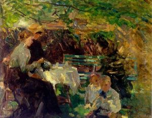 Tea In The Garden by Walter Frederick Osborne