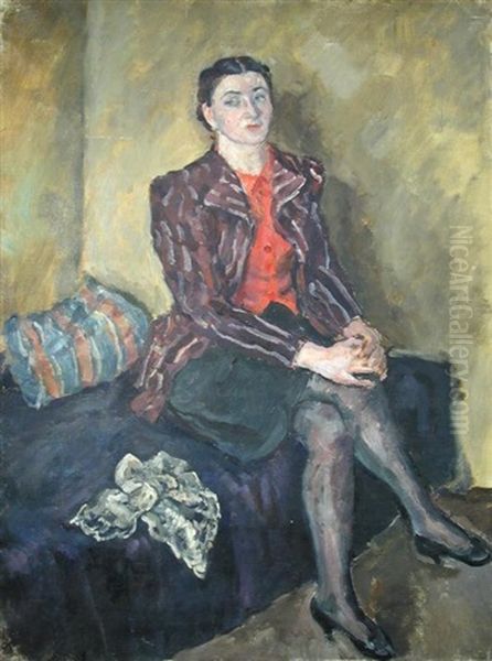 Portrait Of The Artist's Wife Nadezada Gregorilich Navrotskaya Osmerkina (1913-1996) - view 1