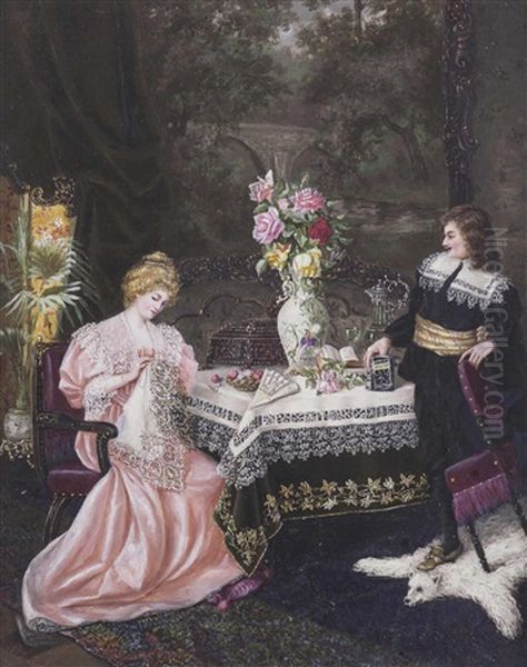 Junge Dame Mit Kavalier - view 1
