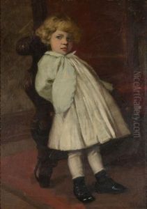 Portrait Of A Young Girl by Benedict Anton Osnis