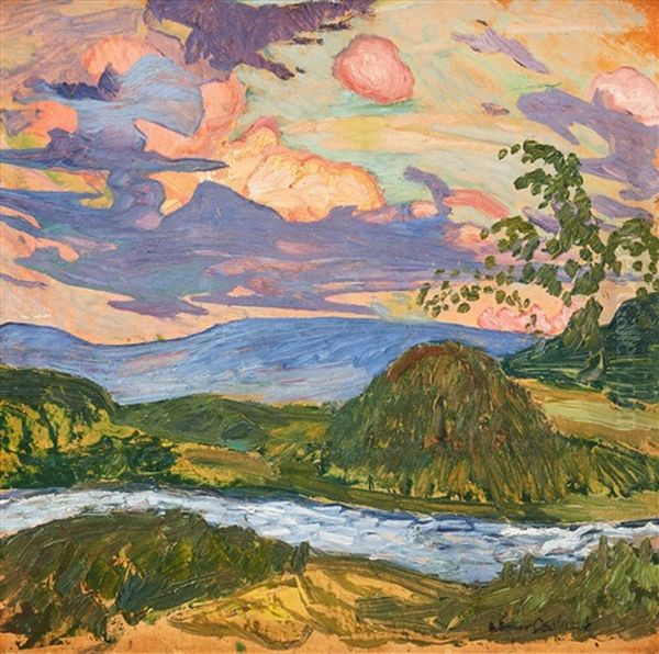 Skymningslandskap - view 1