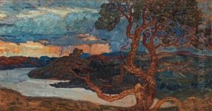 Landscape From Angermanland by Helmer Osslund