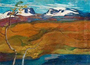 Lapporten (landscape From The North Of Sweden) by Helmer Osslund