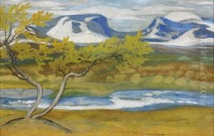 Landskap, Abisko by Helmer Osslund