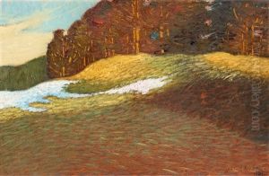 Varlandskap Med Snodrivor by Helmer Osslund