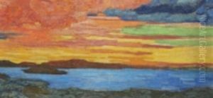 Solnedgang by Helmer Osslund