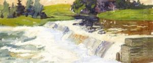 Vattenfall Vid Grez (normandie) by Helmer Osslund