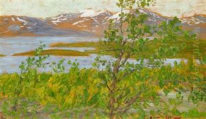Sommarnatt Vid Tornetrask by Helmer Osslund