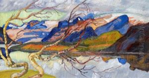 Kirkaufjall Pa Vag Till Stora Sjofallet by Helmer Osslund