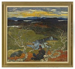 Varafton Bakom Kiruna by Helmer Osslund