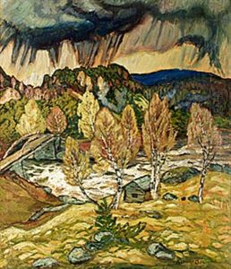 Var Vid Faxalven/var (angermanland) by Helmer Osslund