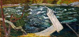 Vid Laxfisket by Helmer Osslund