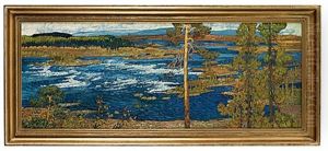 Hostdag I Porjus by Helmer Osslund