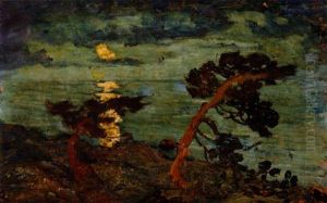 Kvallsljus Over Ringkallen by Helmer Osslund