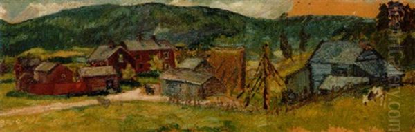 Sommardag I Medelpad Motiv Fran Viforsen - view 1