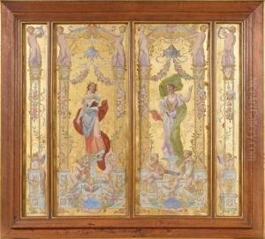 La Comedie Et La Musique, Projets Decoratifs by Joseph Paul Blanc