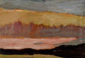 Aftonstamning, Lappland by Helmer Osslund