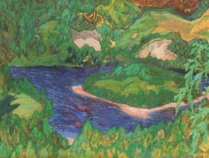 Sommardag Vid Alven by Helmer Osslund