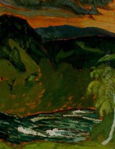 Midsommarafton, Angermanalven by Helmer Osslund