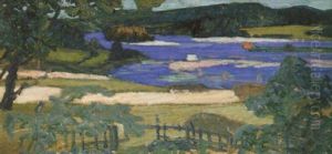 Motiv Fran Fransta, Ljungan by Helmer Osslund