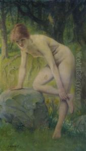 Woman At Her Bath by Louis Ammy Blanc