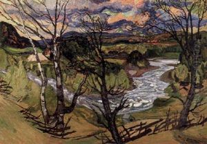 Varstamning I Indalsalven by Helmer Osslund