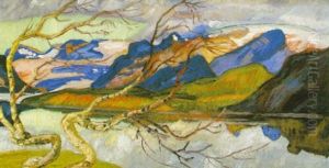 Kirkau Fjall. Pa Vag Till Stora Sjorfallet by Helmer Osslund