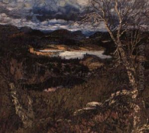 Hoststamning, Angermanland by Helmer Osslund