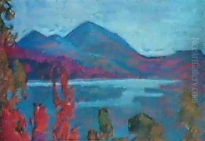"utsikt Over Gantajarve Mot Ryfjallet,tarna" by Helmer Osslund