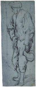 Standing Man Holding A Flagon