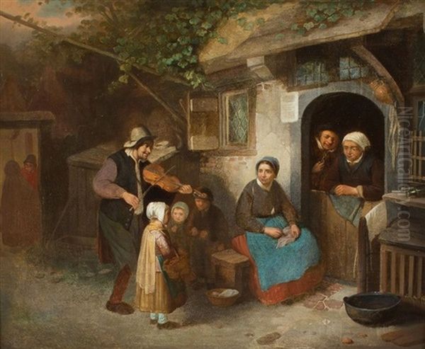 Musiciens Devant La Ferme - view 1