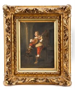Man With Mandolin by Adriaen Jansz van Ostade