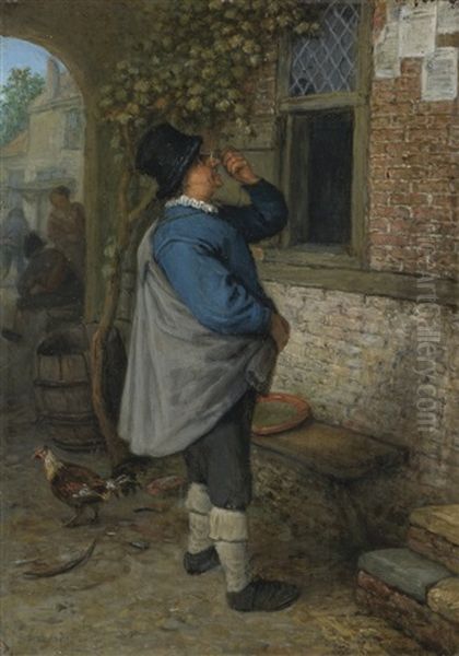 A Man With Pince-nez, Reading Notices (the Sense Of Sight) - view 1
