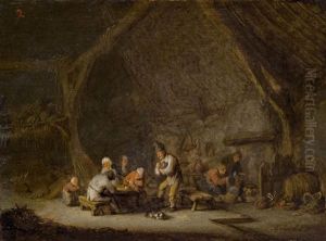 Scheuneninterieur Mit Bauern, Wohl