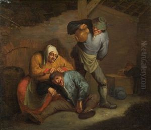 Interieur Mit Bauern