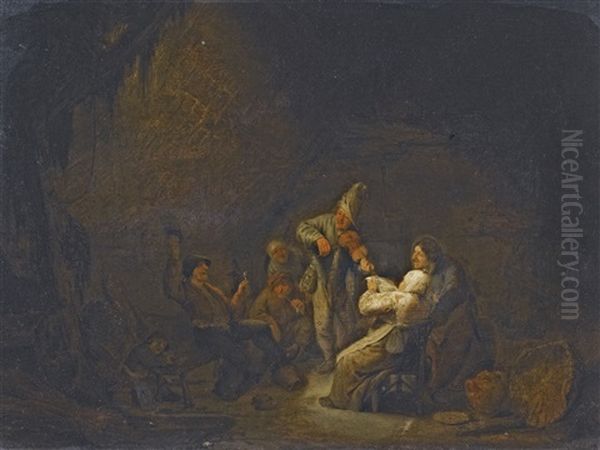 Peasants Playing Music In A Cottage - view 1