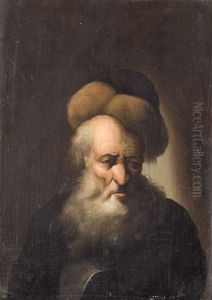 Bartiger Mann Mit Pelzmutze