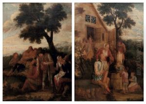 Le Dejeuner Des Paysans Famille De Paysans (pair)