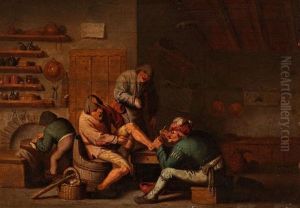 Escenas De Genero (5 Works) by Adriaen Jansz van Ostade