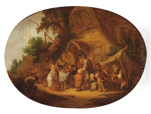 Peasants Making Music At A Village Feast - view 1