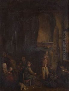 Escena De Interior by Adriaen Jansz van Ostade